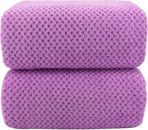 Miniatura 20 de YTYC Toallas, toallas de baño de gran tamaño de 39 x 78 pulgadas para adultos, toallas de baño de lujo, juegos extra grandes para baño, microfibra