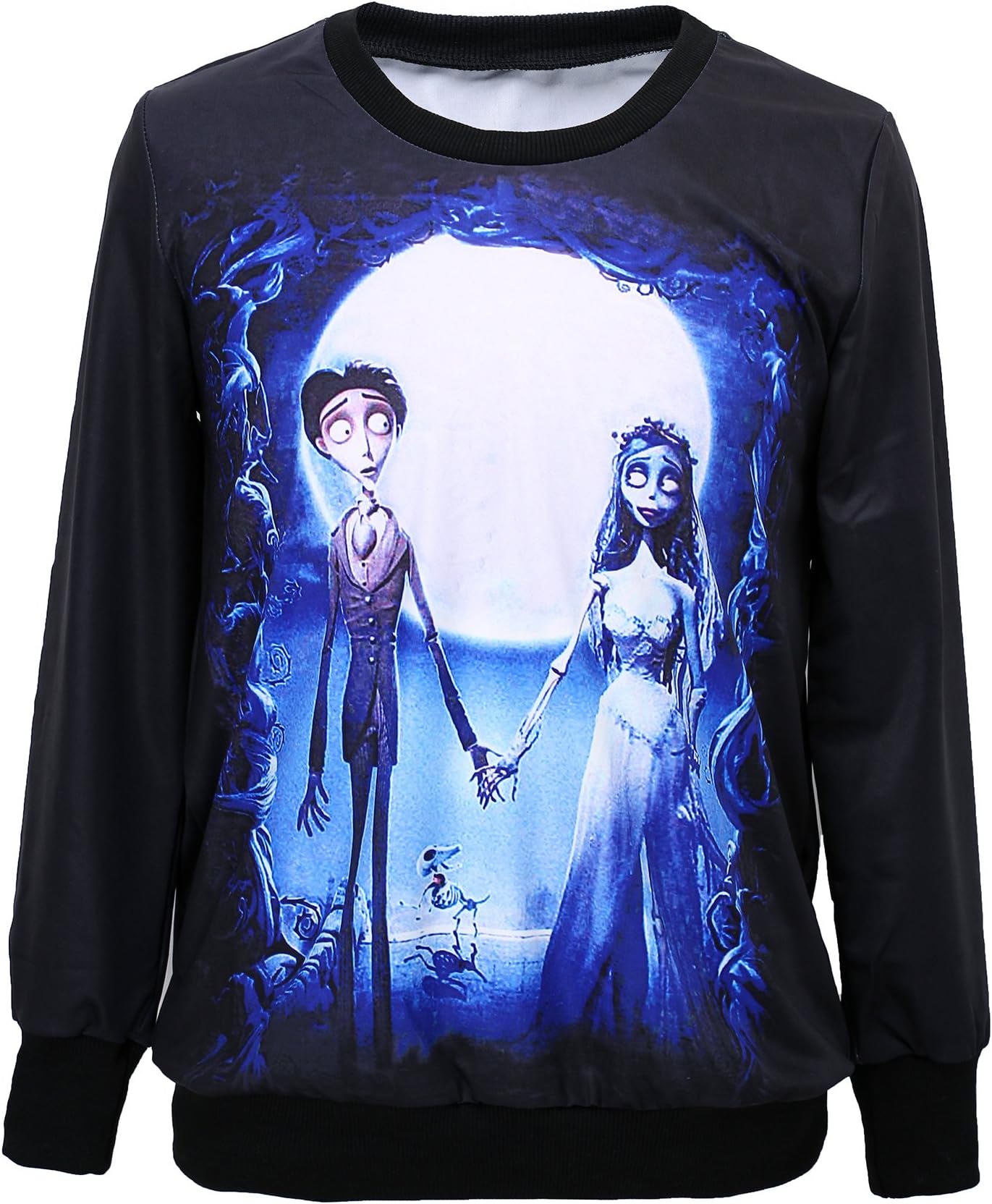 Fashionjack Women Anime Cartoon Character Digital Print Pullover Sweatshirt T-Shirt