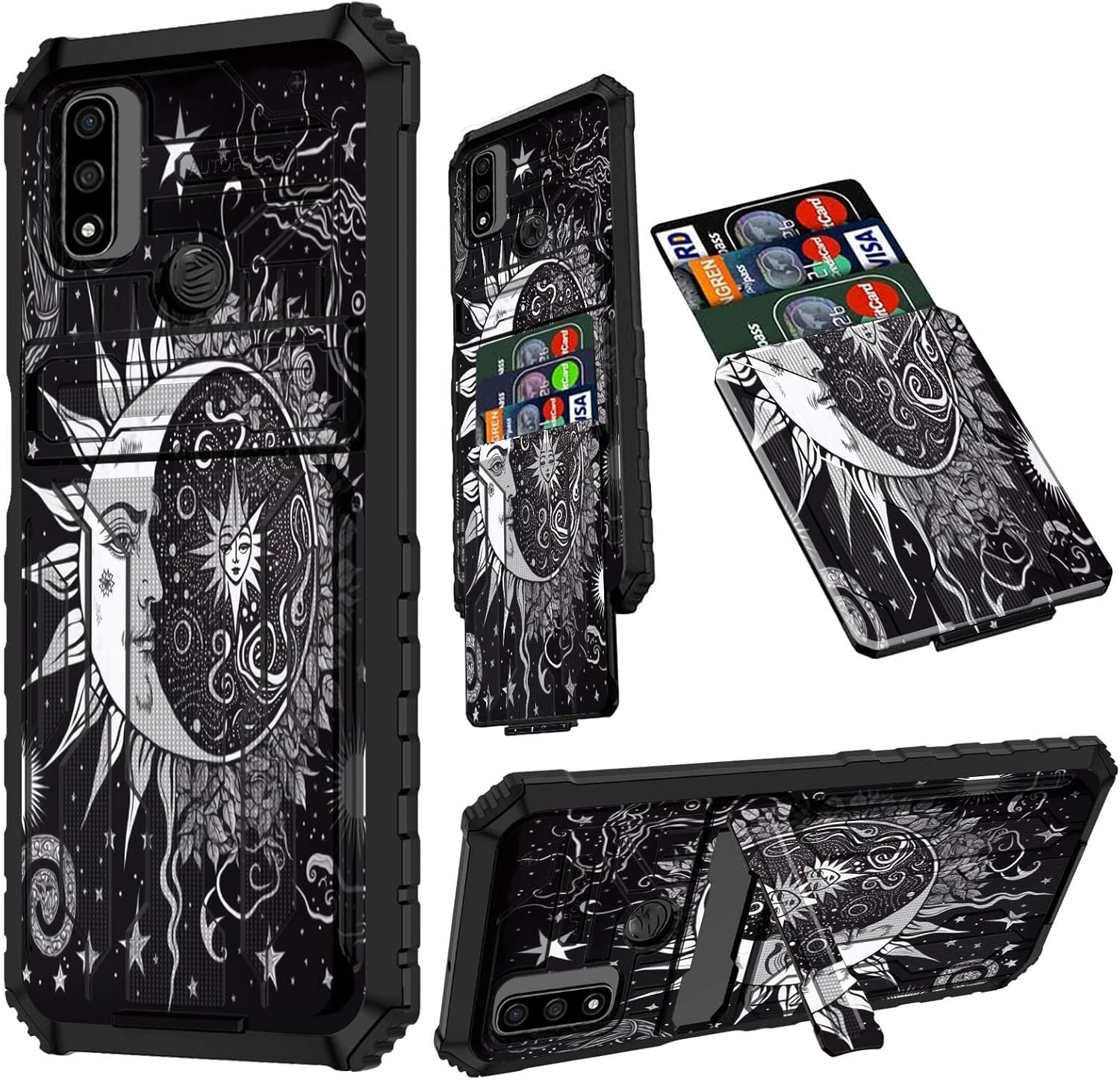 Per Moto G Pure 2021 Custodia Con Cavalletto Con Pellicola - Foto 11