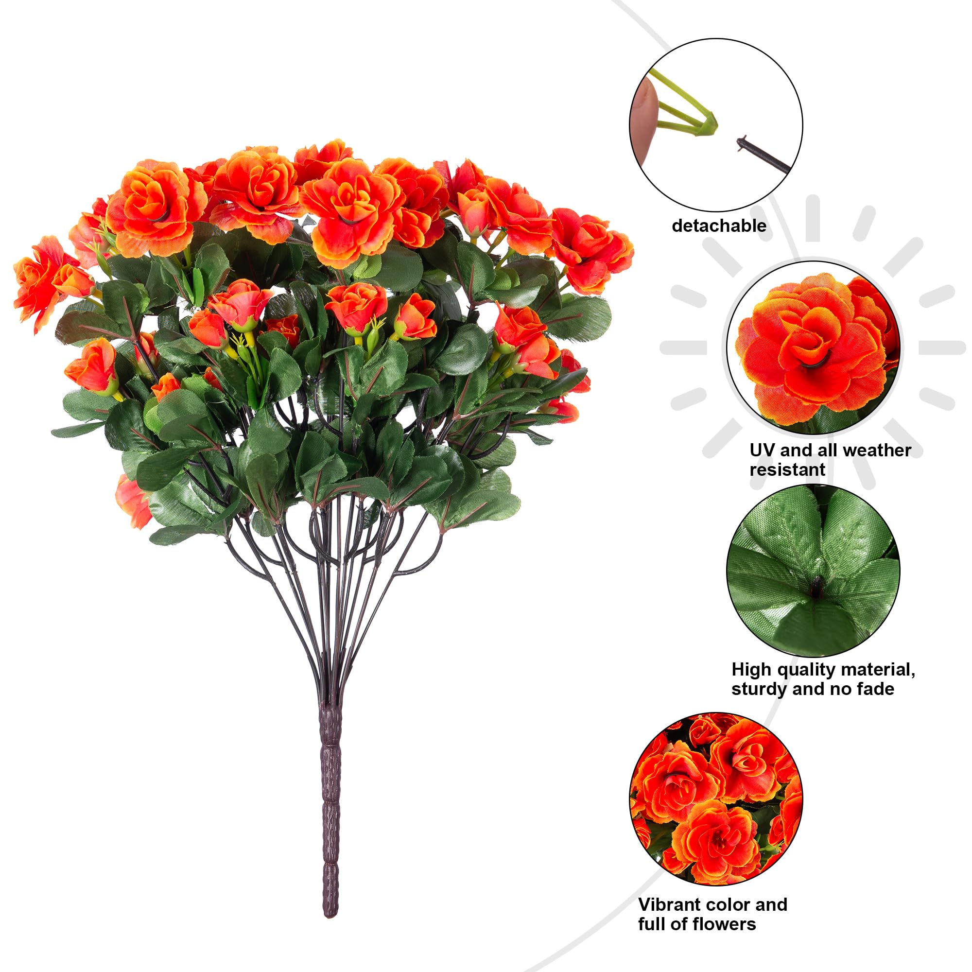 Snapklik.com : HyeFlora Artificial Faux Outdoor Outside Flowers Plants ...