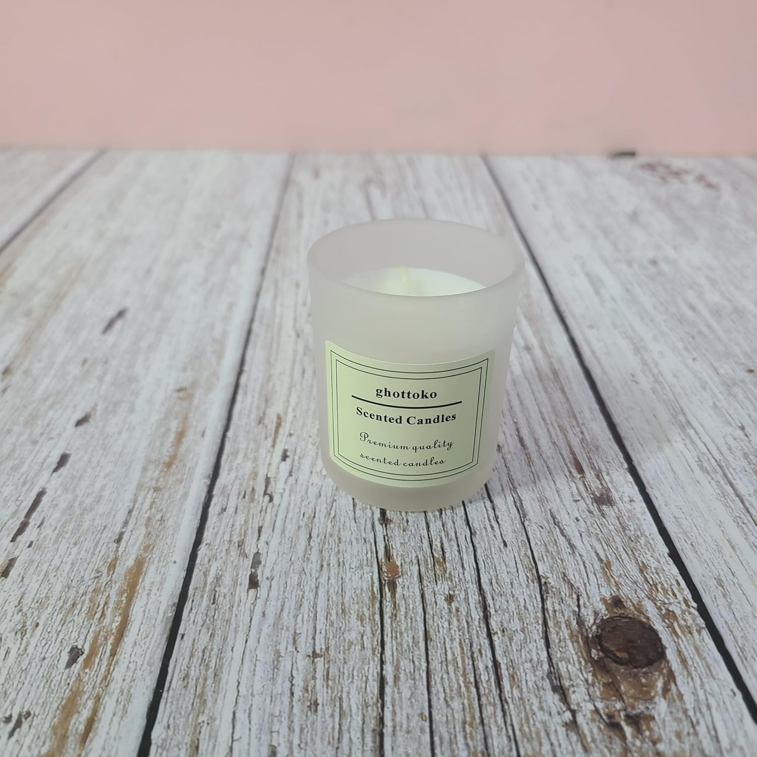 ghottoko Scented candles Long-Lasting Fragrance, Relaxing Lavender & Vanilla - 8 oz - Eco-Friendly Home Décor Gift