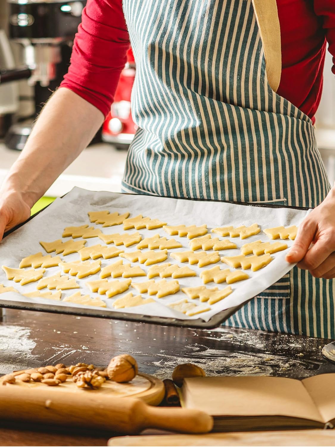 Kootek 120 Pcs Parchment Paper Baking Sheets, 12 x 16 Inch Heavy-duty Baking Paper Pre-cut Unbleached Bakery Paper for Cooking, Baking, Steaming, Air Fryer, Grilling, Roasting, Cookies (White): Home & Kitchen