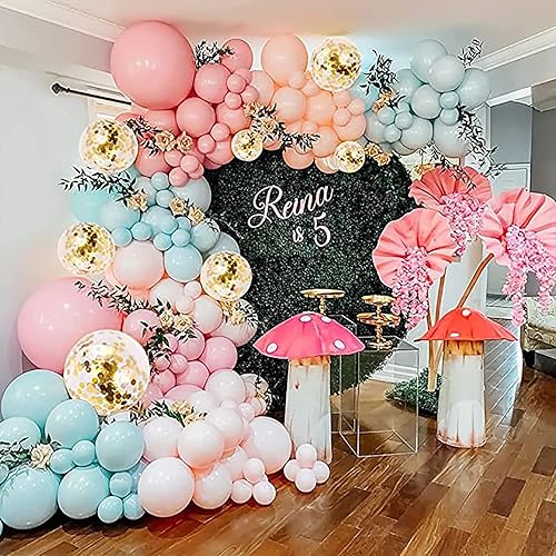 Vista 165 de KALOR Globos de arena blanca retro, 100 piezas de 5 pulgadas mini globos de látex mate para arco de guirnalda de globos, decoración de cumpleaños