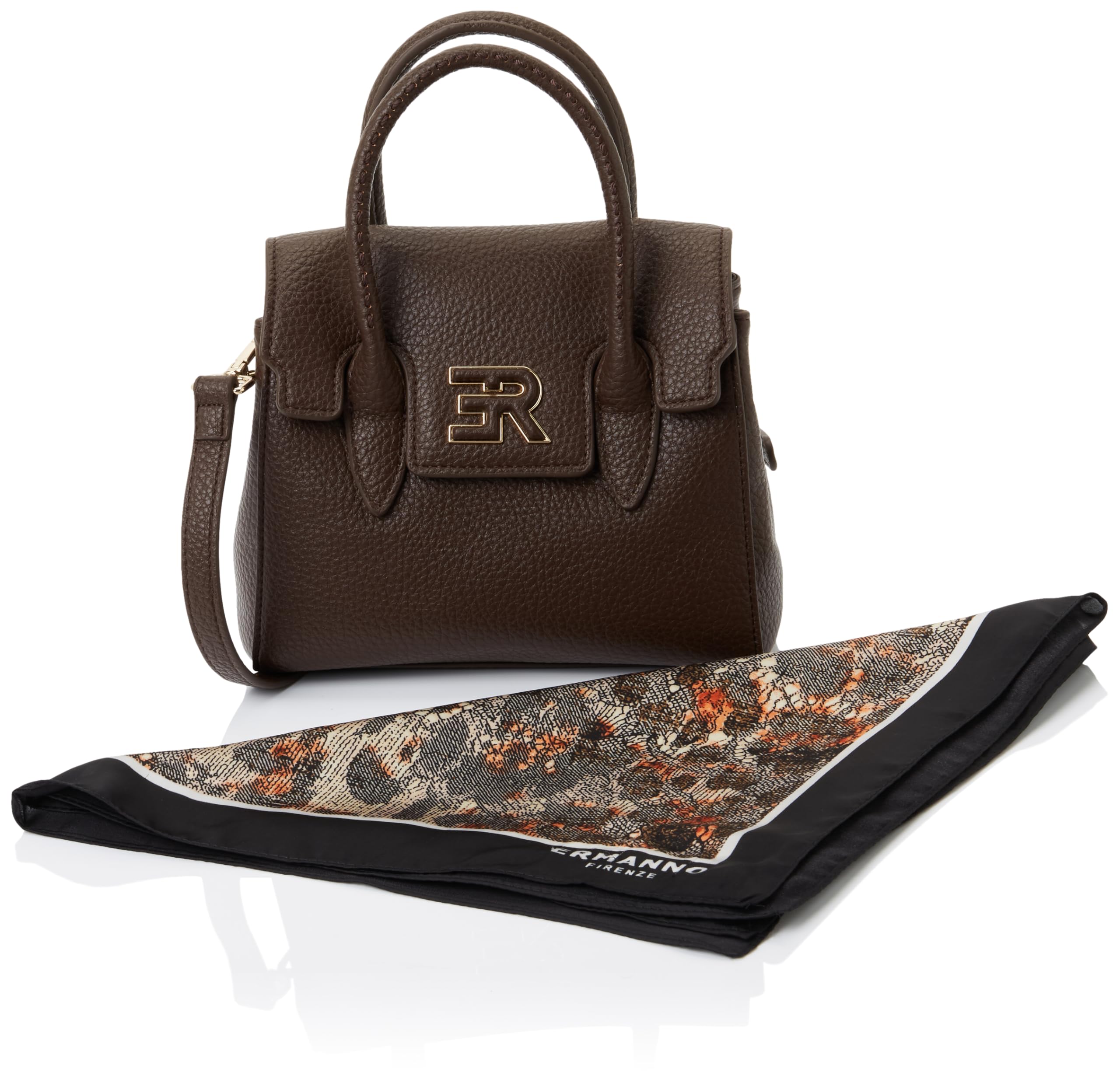 ERMANNO FIRENZE Violet, Mini Bag Unisex-Adulto, Testa di Moro