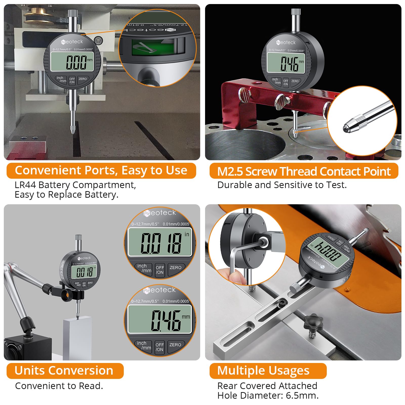 Neoteck Digital Dial Indicator - Precision Measurement -4 Neoteck Digital Dial Indicator - Precision Measurement -4