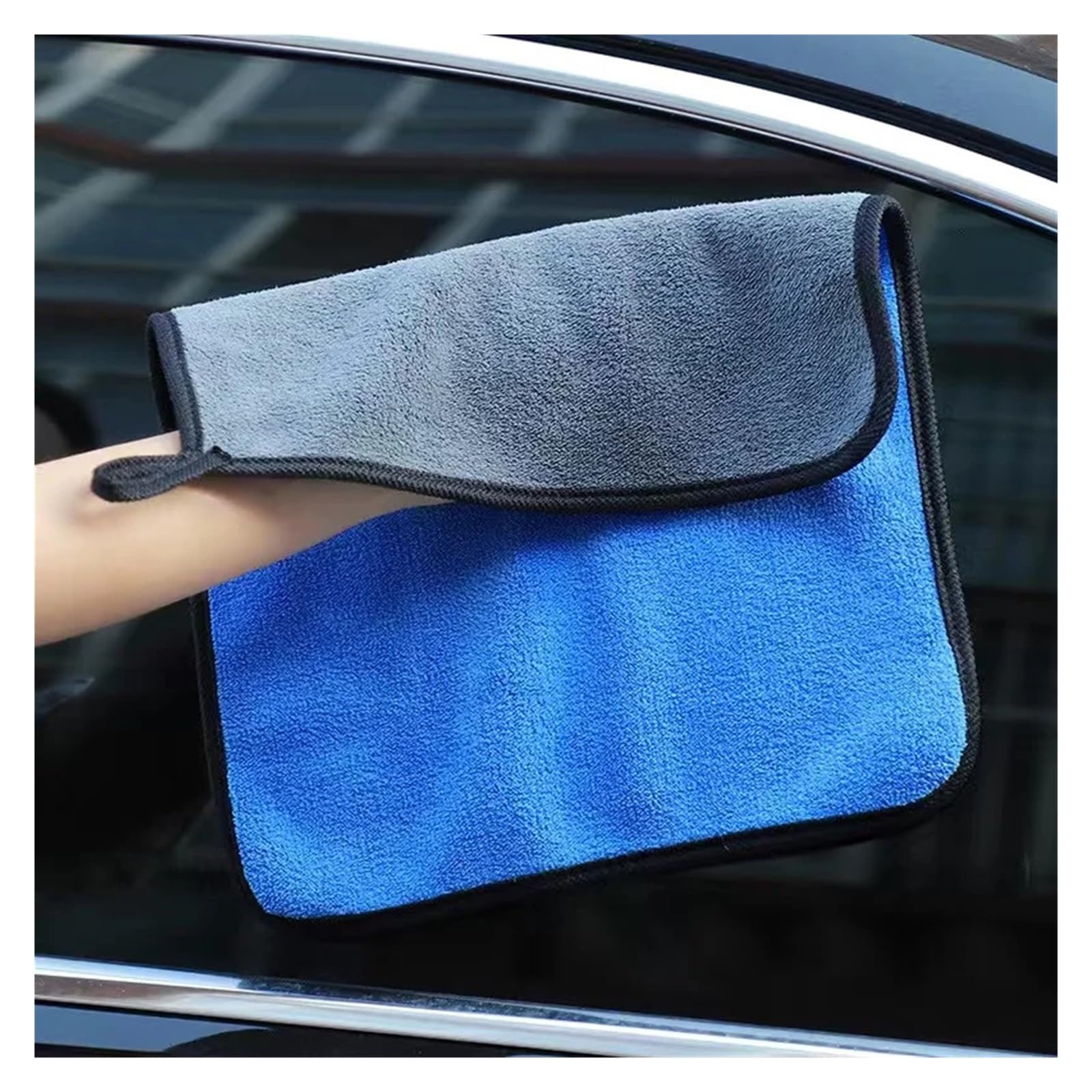 5PCS Double Sides Car Wash Microfiber Towel Cleaning Drying Cloth 30x60cm-5PCS — view 5