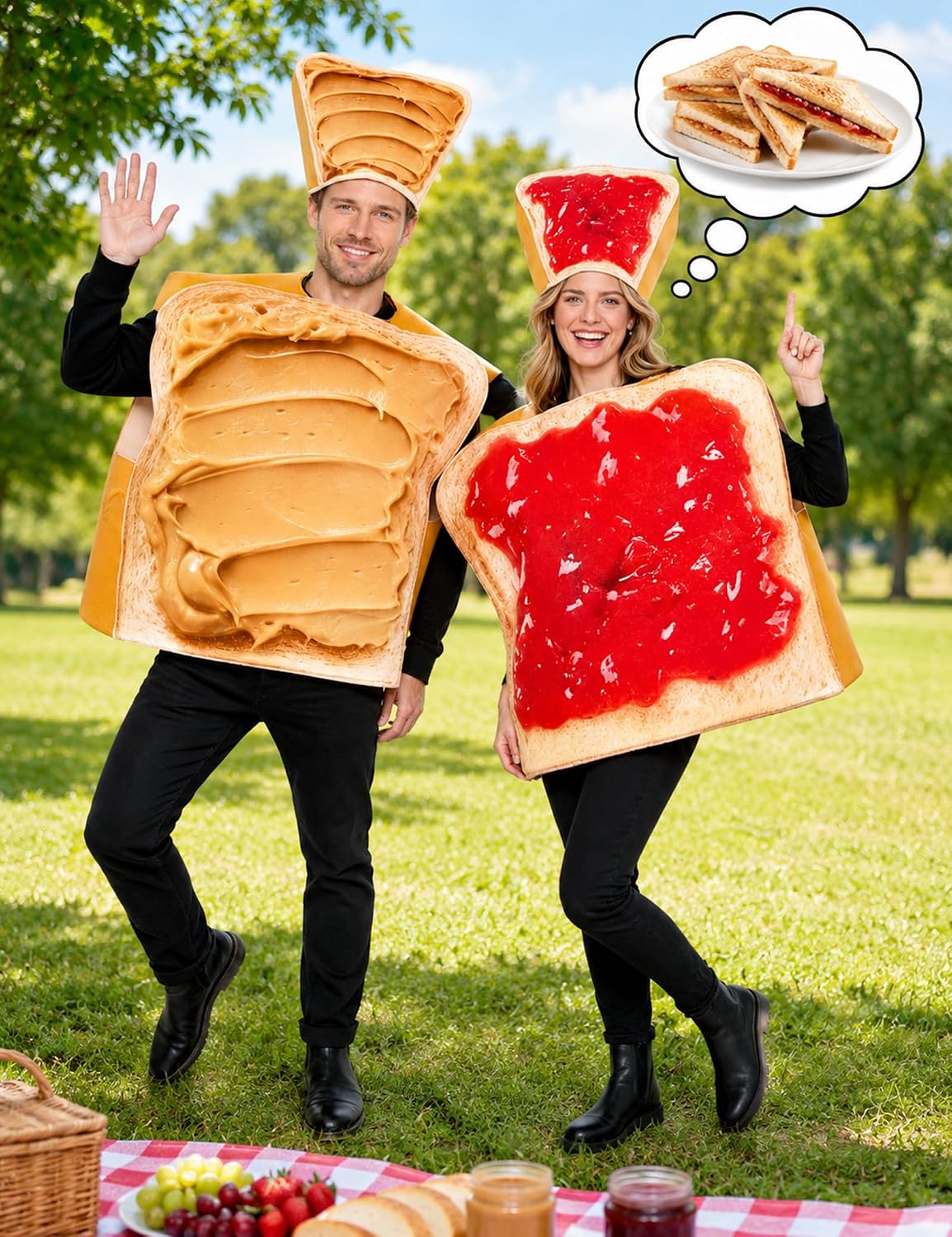 Peanut Butter and Jelly Costume Adult Couples Halloween Costumes