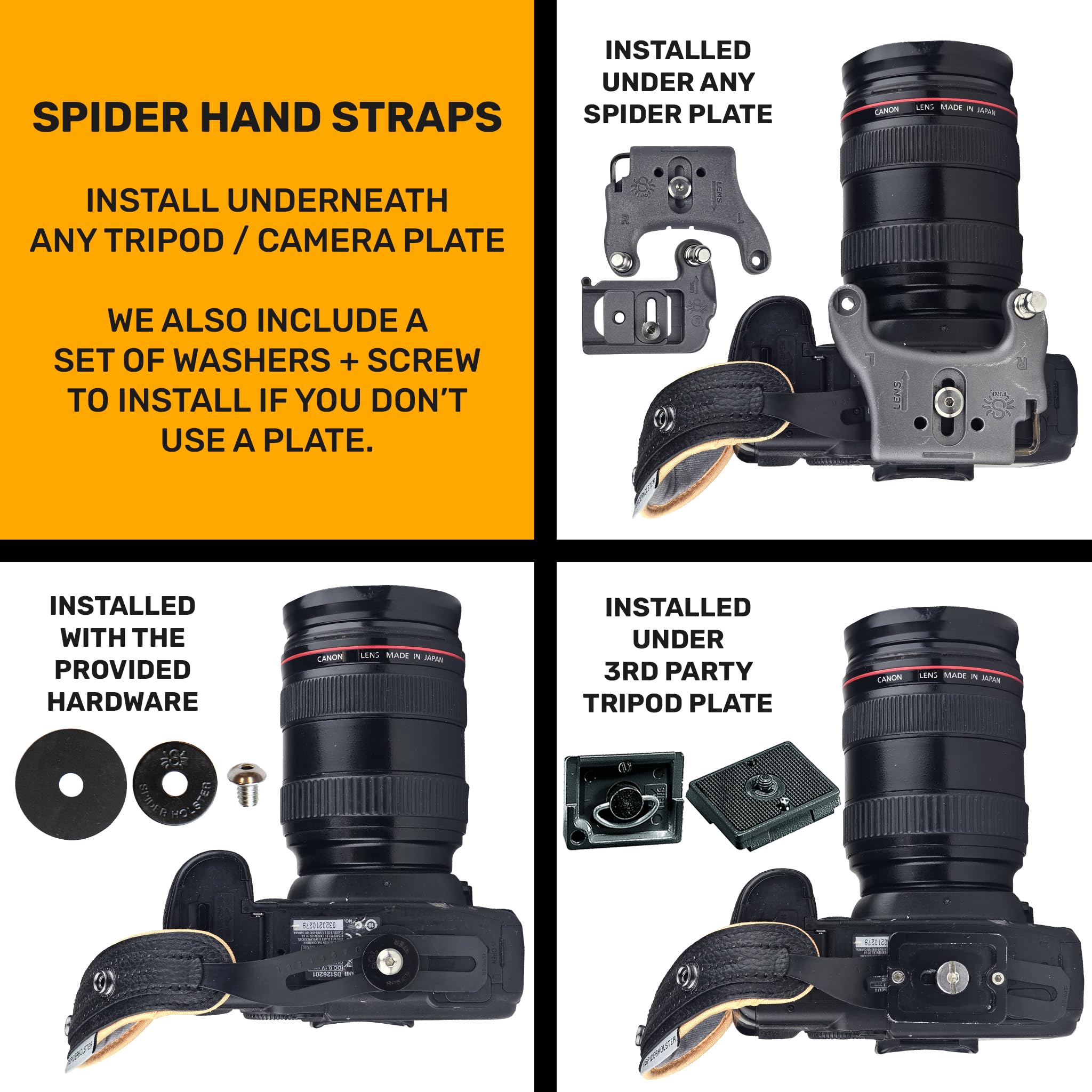 SPIDER HOLSTER, SpiderPro Camera Hand Strap v2 with Snap Assembly and Optional Wrist Strap - Image 2