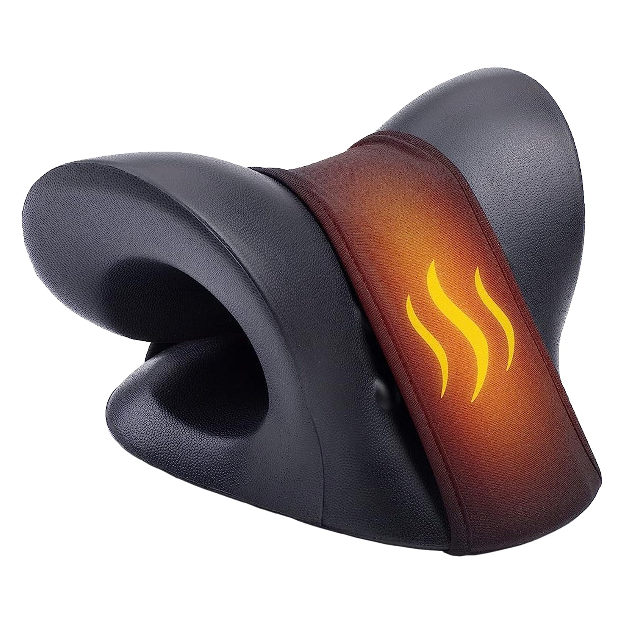 TRAKK Neck Stretcher product packaging showing the device and its features.