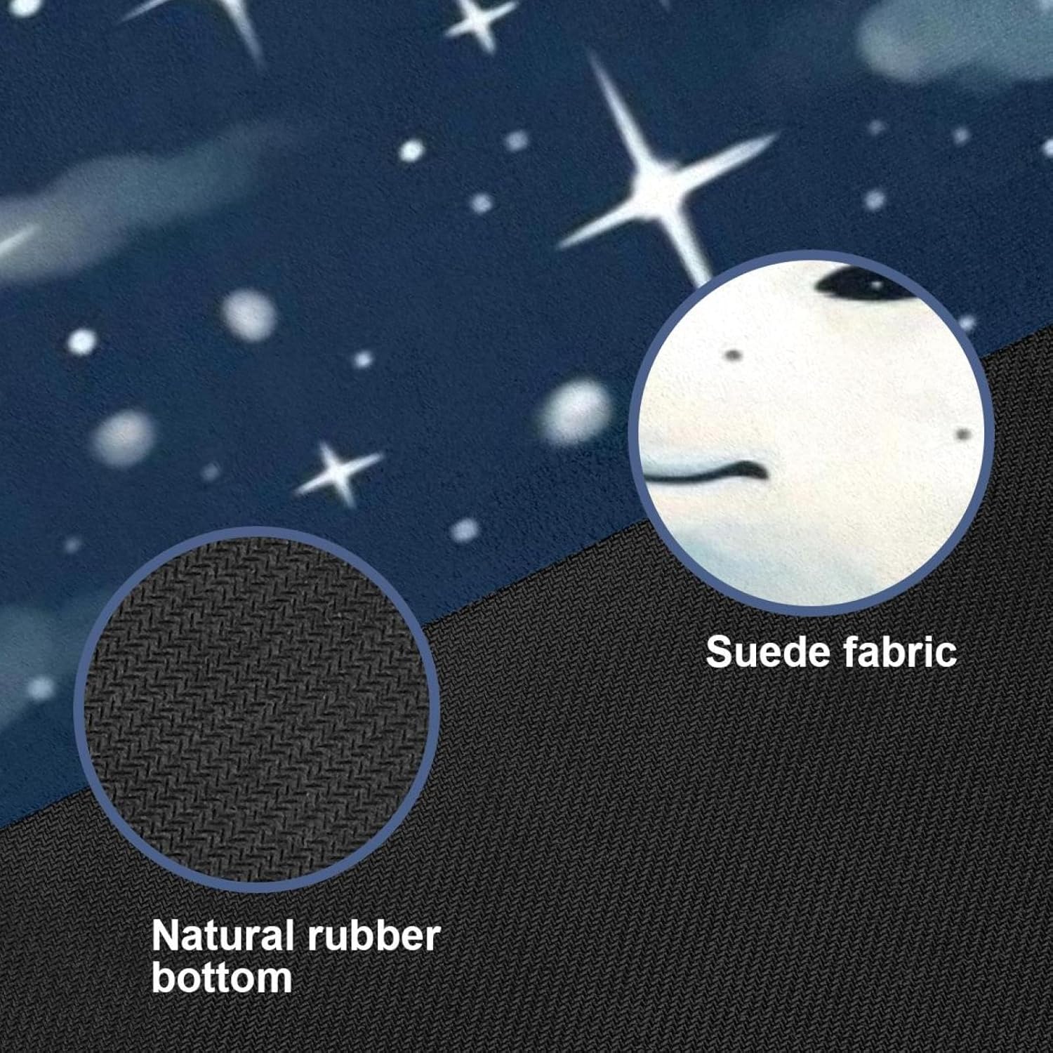 Yoga Towel, Galaxy Bear Pattern Non Slip Sweat Absorbent Hot Yoga Mat Towel for Hot Yoga, Pilates and Fitness - 72.8" x 26.8"