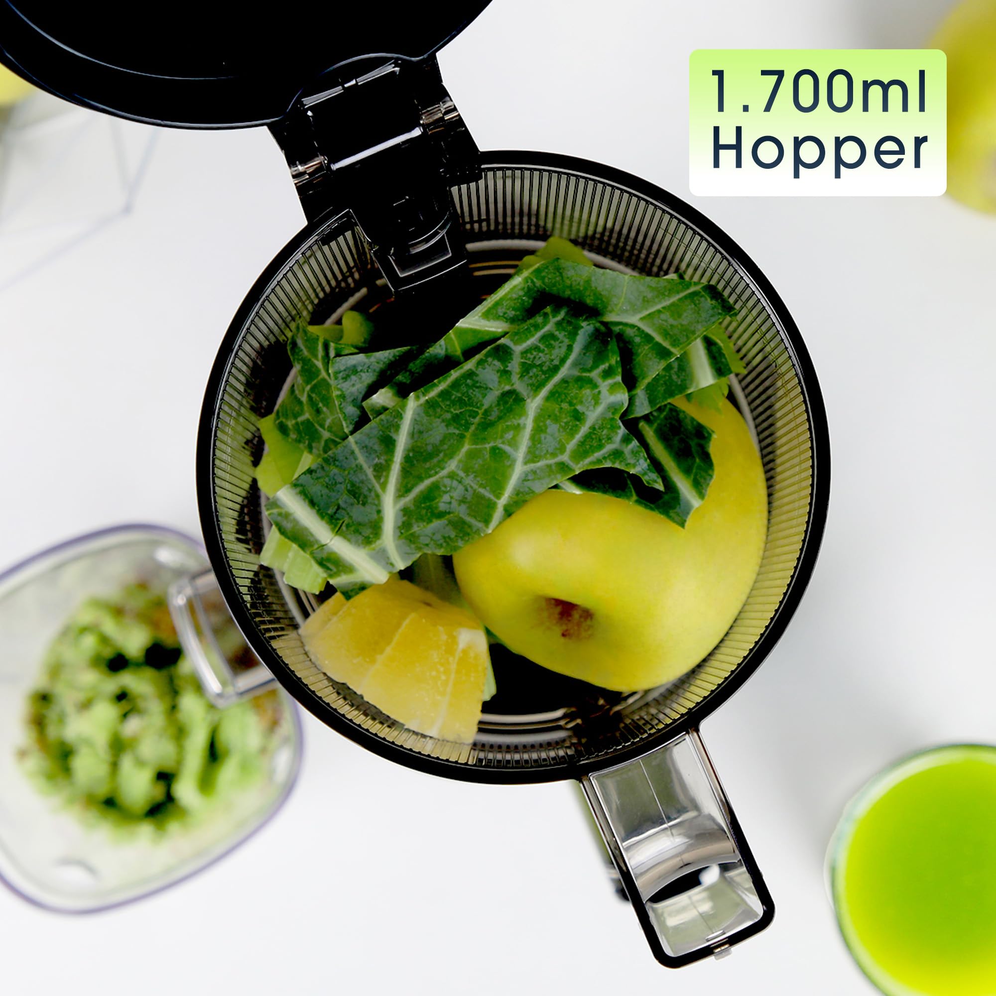 Kuvings AUTO6 Slow Juicer | Estrattore frutta e verdura | spremiagrumi elettrico | 1,7L | Facile pulizia | Senza BPA | 200W (KHS-660SE)_Blu navy