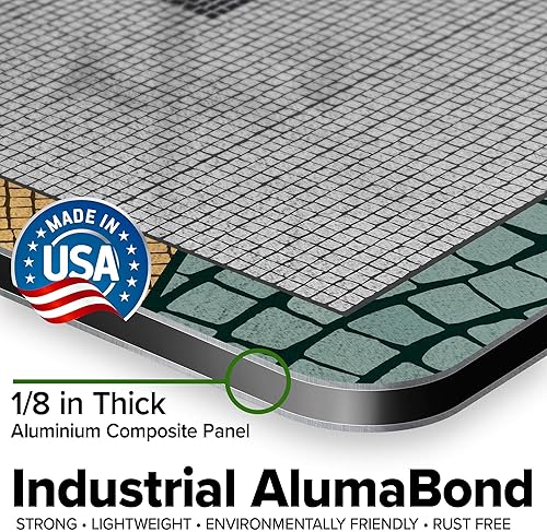 Miniatura 778 de My Sign Center - Letrero personalizado, 11 colores de fuente, 13 estilos de fuente, 4 opciones de agujero, 22 tamaños, 8 x 32 pulgadas, sin óxido,