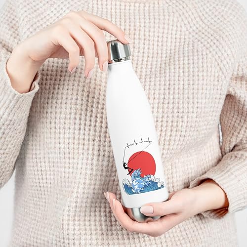 Miniatura 7 de Novelty Kiteboarding Kite-Surfing Powerkiting PowerKite Hilarious Kitesurf Wakeboarding Paragliding Lover 20oz Insulated Bottle 20oz