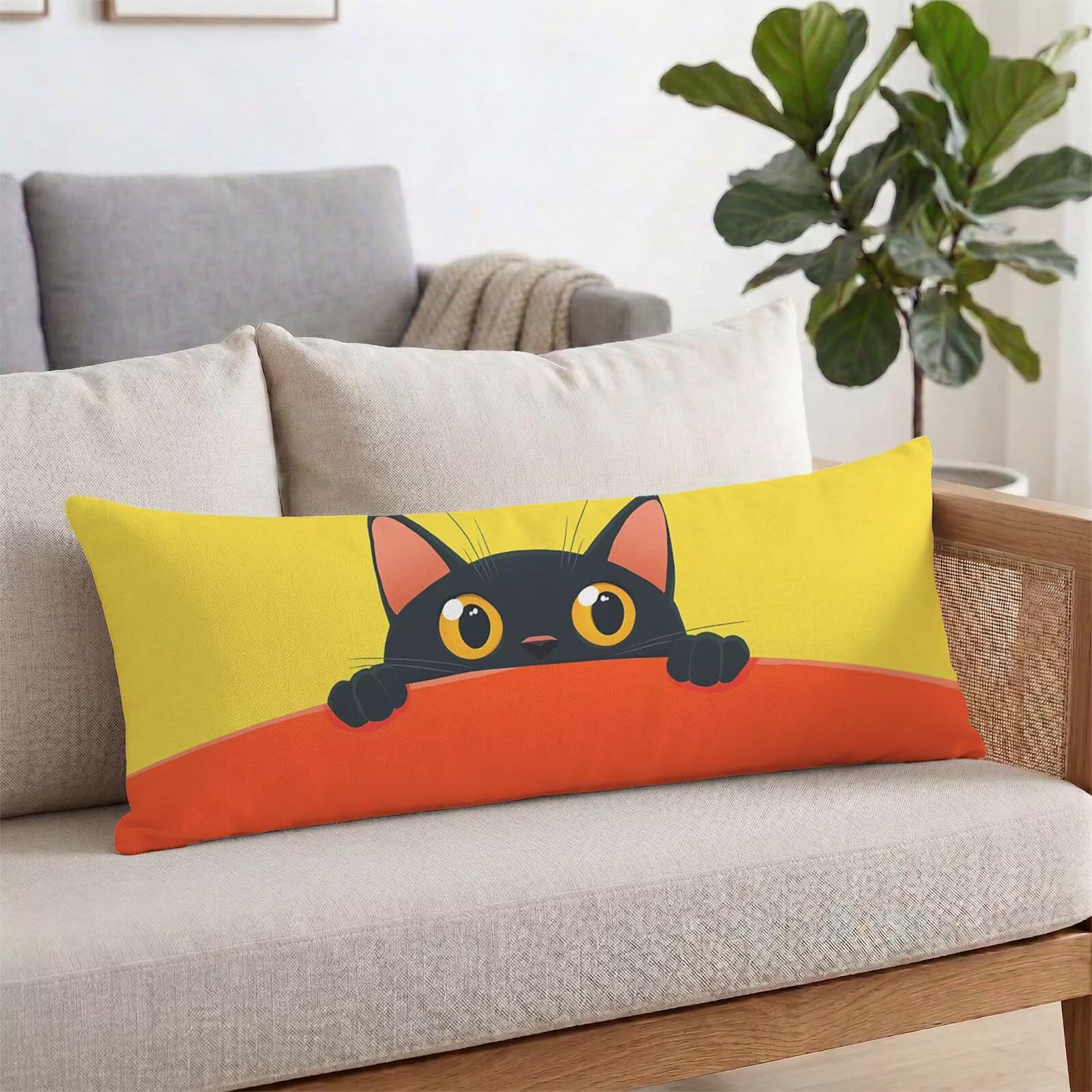 Długa poszewka na poduszkę 60 x 180 cm nowoczesna, duża aksamitna poszewka na poduszkę z niewidocznym zamkiem błyskawicznym, poduszka do spania w ciąży poszewka na poduszkę, zmywalna i trwała poszewka