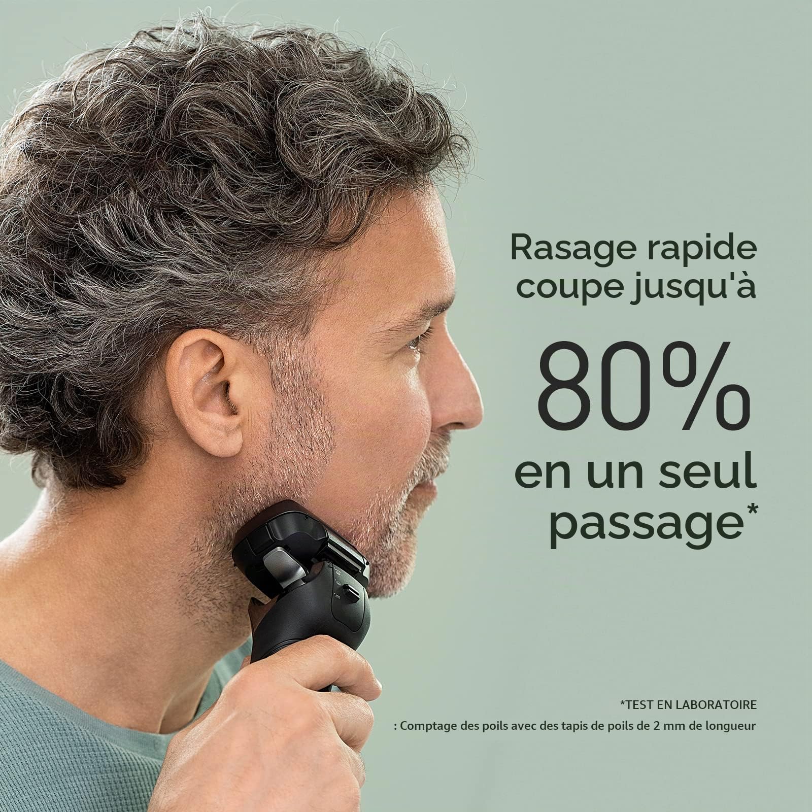 Panasonic Series 900+ ES-LS9A Wet and Dry Rasoir électrique à 6 lames pour homme – Capteur de barbe réactif, rasage précis avec support de nettoyage et de charge