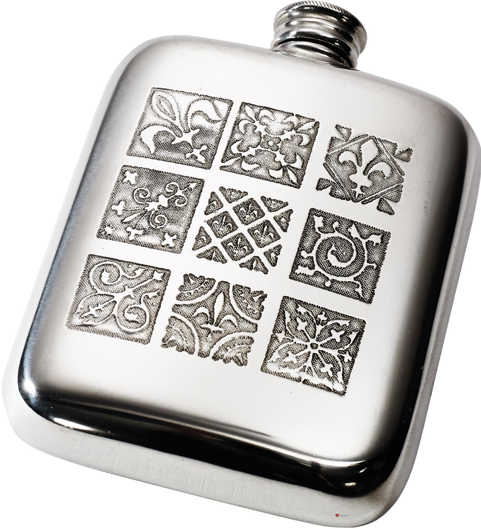 Flasque étain de poche médiévale pour vos randonnées et soirées