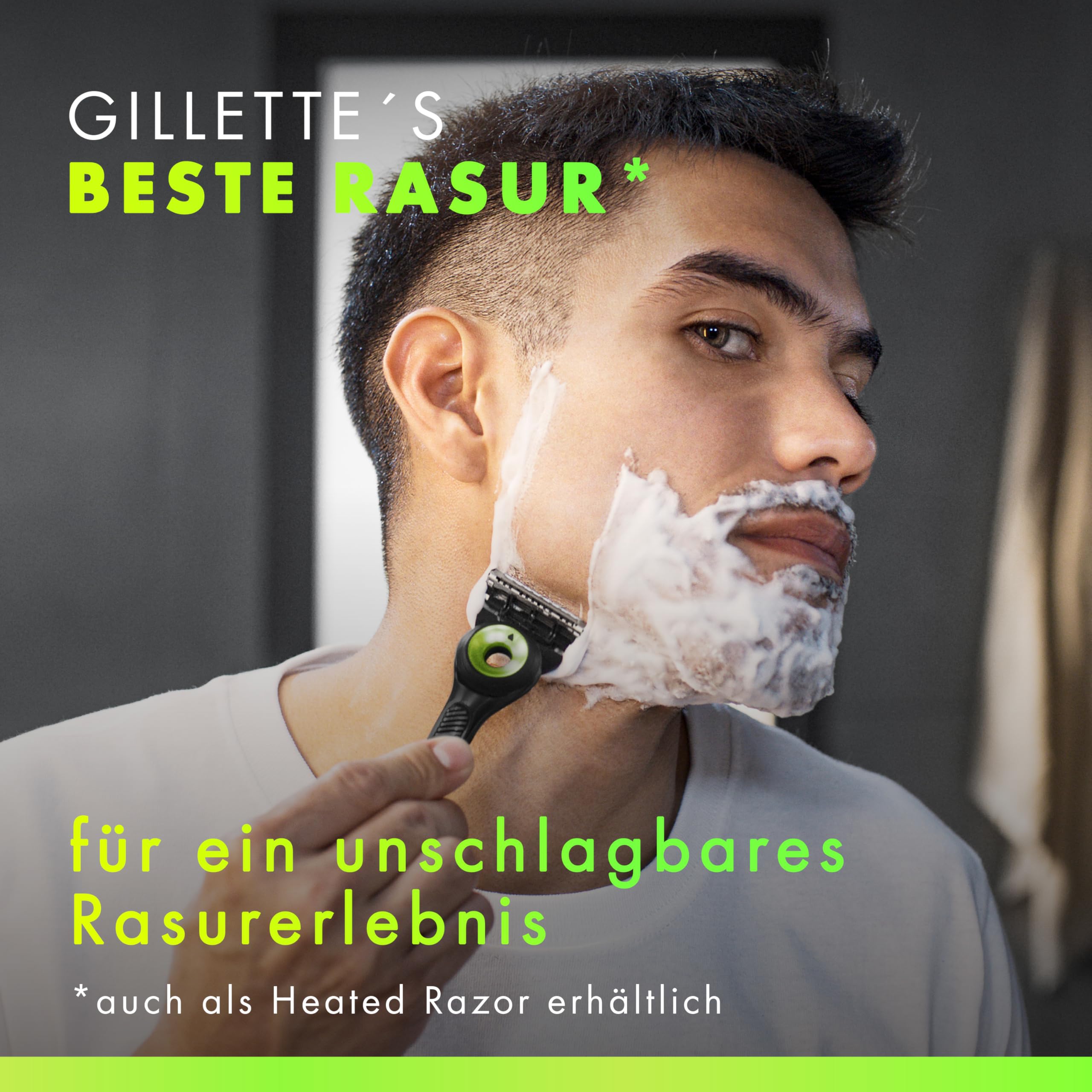 Gillette Labs Rasierer Herren, Nassrasierer, Metall, Schwarz - Herrenrasierer mit Reinigungselement für Eine Glatte Rasur, Inkl. 1 Handstück, 8 Rasierklingen Und Magnetischer Dock