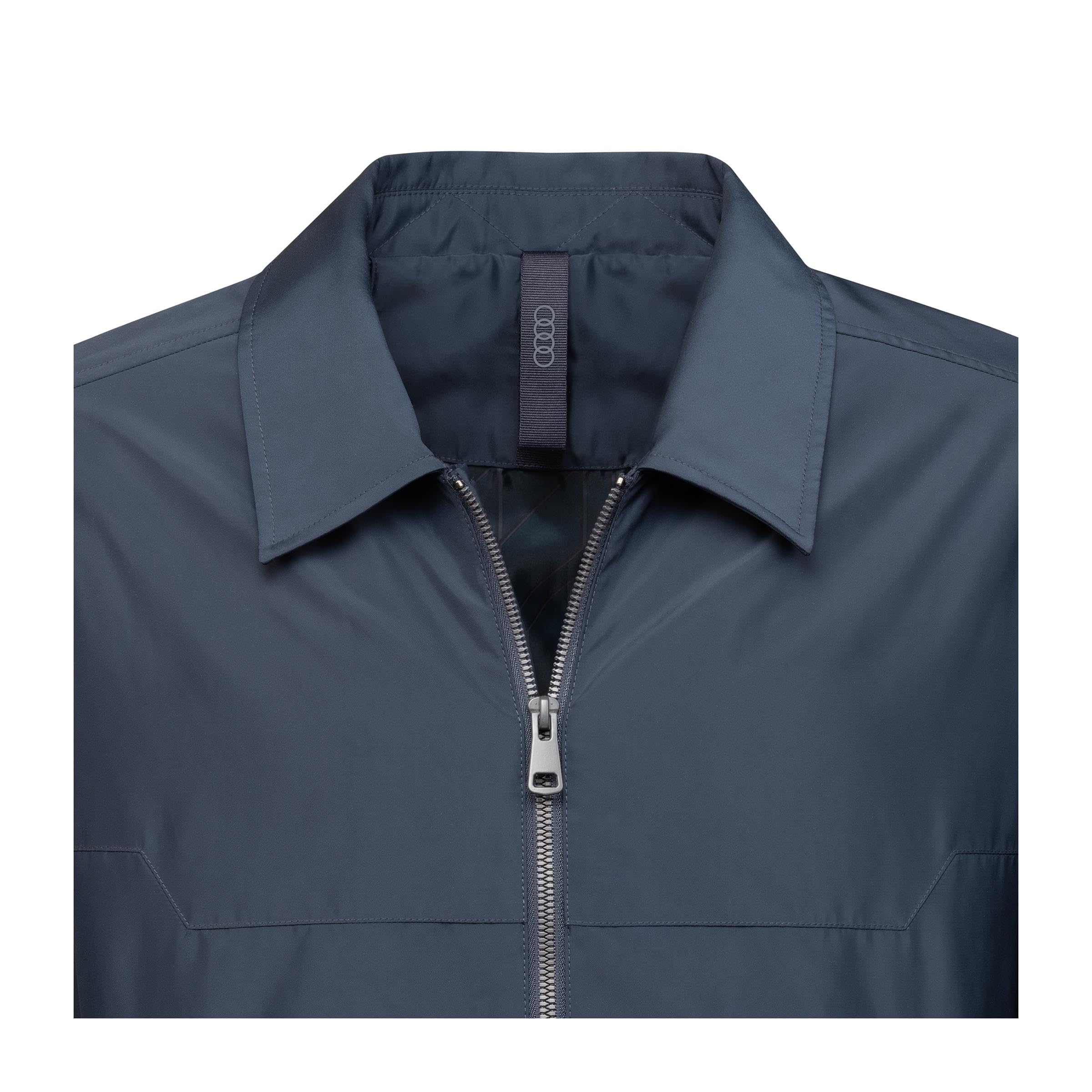 Audi collection Audi Blouson męska kurtka przejściowa, szara, rozmiar XL, 100% poliester, elastyczne ściągacze, nowoczesna, elegancka Mężczyźni Audi Blouson, Herren, Grau