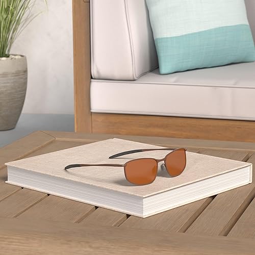 Miniatura 2 de AEVOGUE anteojos de sol polarizados para hombres, marco metálico rectangular, anteojos retro AE0535.