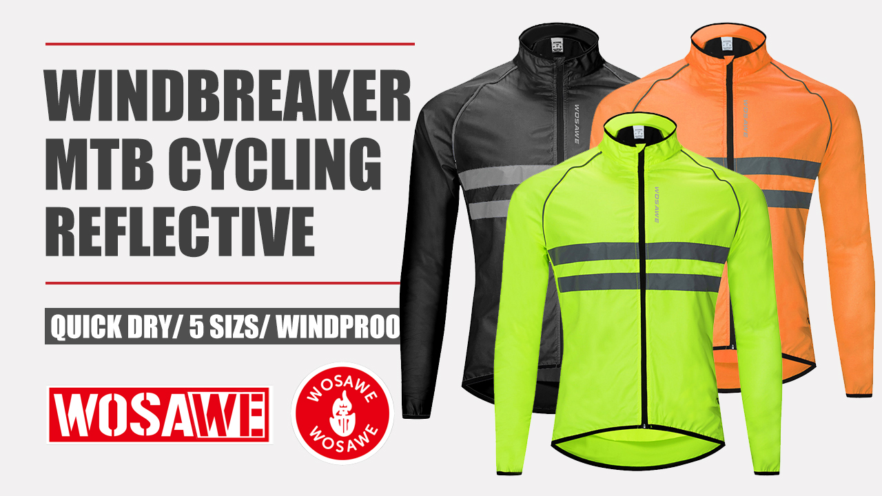 Amazon.com: WOSAWE Men's High Visibility Cycling Wind Jacket Water