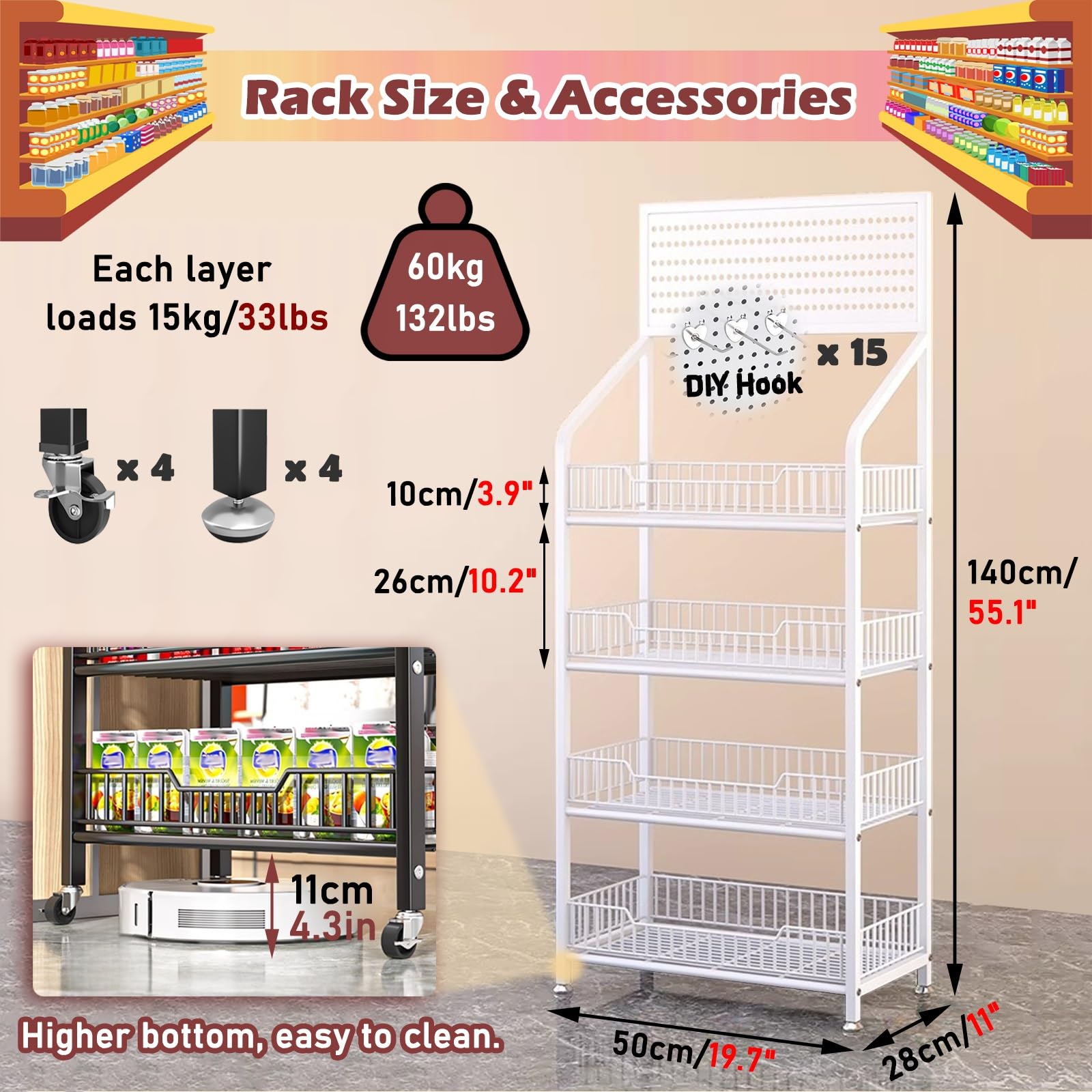 店舗用、棚付き 楽天市場】[お買い物マラソン! 10/14 20:00-10/17 9:59] 本棚