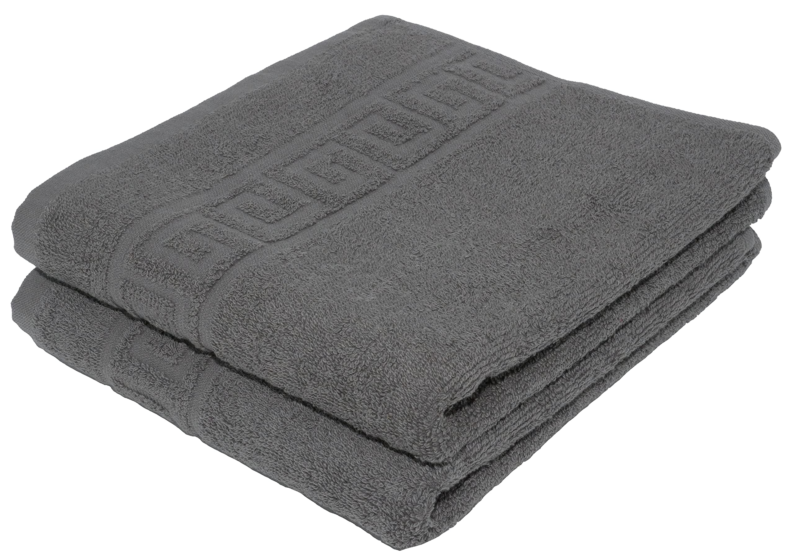 LIGHT TURQUOISE 2 X BATH TOWELS SET, 70X140 LARGE SIZE 100% NATURAL COTTON 500 GSM THICK ABSORBENT TOWEL, HOTEL QUALITY RINGSPUN — view 125