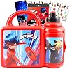 Miraculous Ladybug Lunch Box and Water Bottle Set - Miraculous Ladybug School Supplies Bundle for Kids and Toddlers Plus Superhero Girls Stickers Miraculous Ladybug Lunch Set