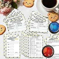 Vista 3 de Juego de cartas de disputa familiar con 2 zumbadores de respuesta, noche de juego familiar, divertido cuestionario de preguntas para reuniones