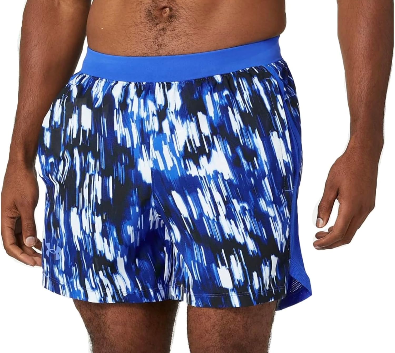 Under Armour Mens 5" Launch UA Printed Running Shorts Fitted (as1, Alpha, l, Regular, Regular)