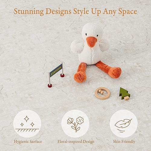 Miniatura 6 de PopsyKosy Tapete de juego de piso para bebé de alta calidad, grueso y acolchado, tapete de espuma de sala de juegos de 0.5 pulgadas, no tóxico, sin