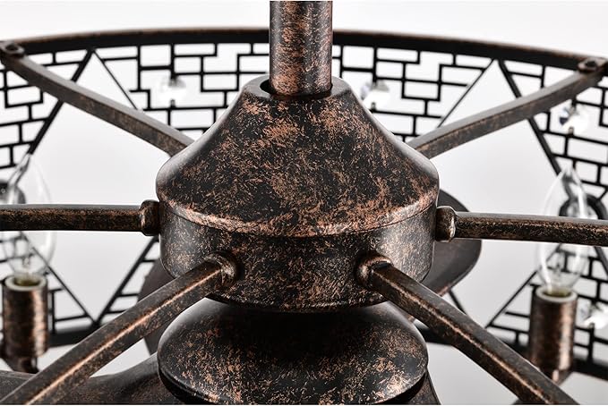 Ventilador de Techo 28 Pulgadas con Control Remoto y Luz miniatura 5