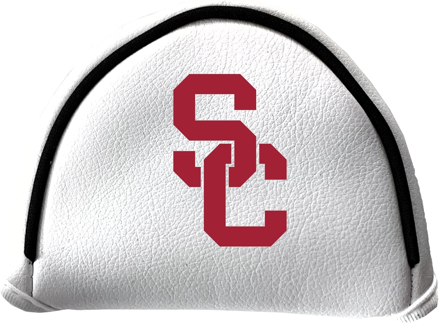 Team Golf NCAA Southern California Putter Cover - Mallet (White) - Printed Team Golf NCAA Putter Cover - Mallet White, Fits Most Mallet Putters, Easily Slips on and Secures with Velcro Closure