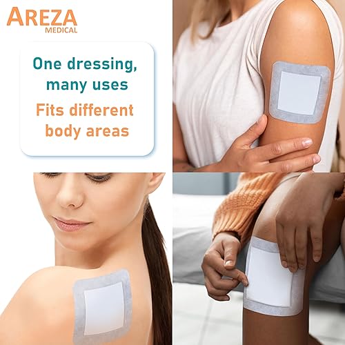 Miniatura 5 de Areza Medical - Aderezo de isla de gasa con bordes - Apósito para heridas - Sin látex - estéril - 6" x 6" - 30 por caja