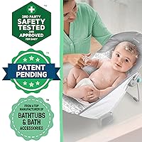Vista 3 de Ingenuity - Asiento plegable de baño para bebé de 2 posiciones, soporte ajustable para fregadero o bañera, edades de 0-6 meses hasta 20 libras