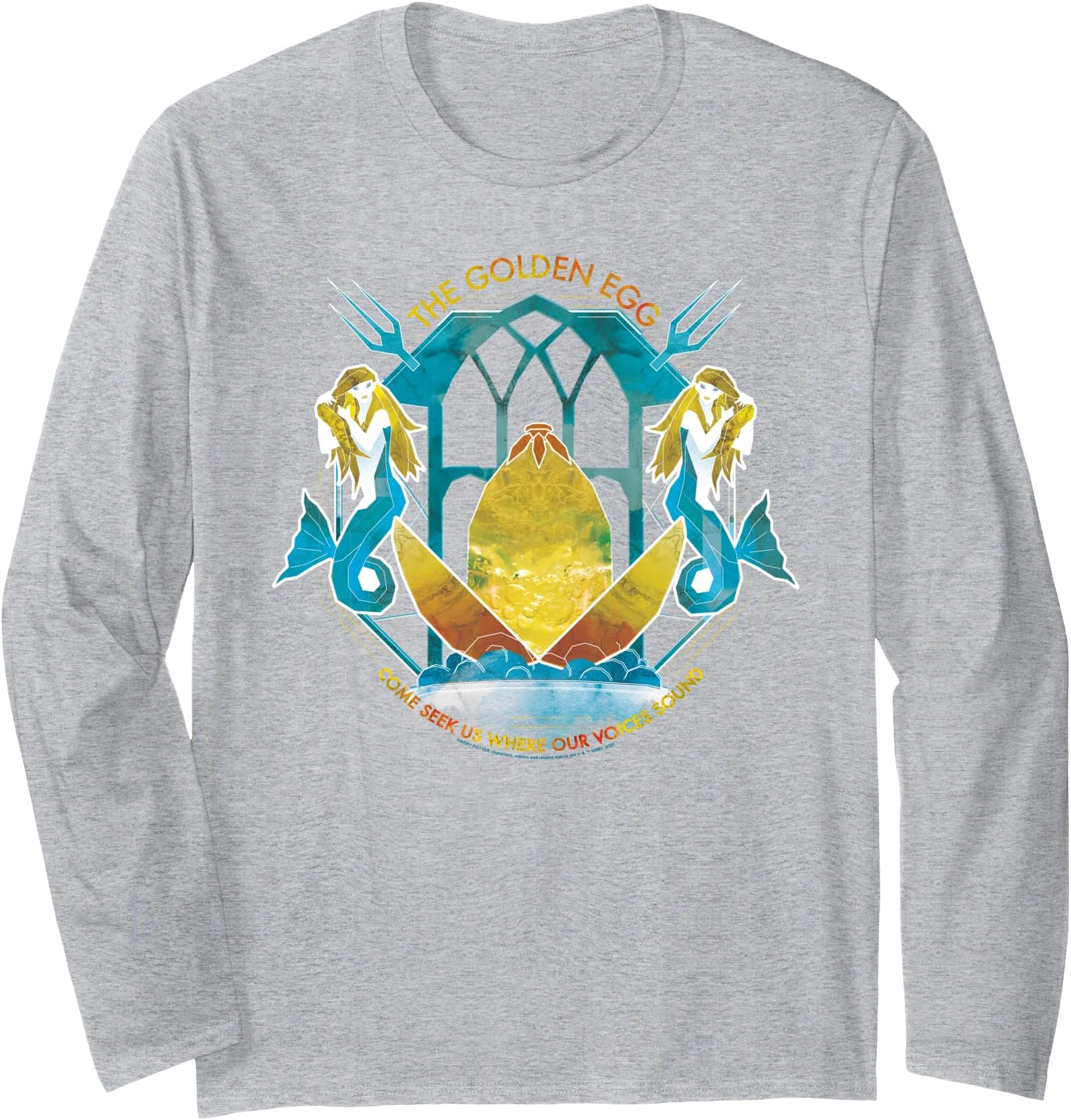 Harry Potter Golden Eggs Mermaid Bass Long Sleeve T-Shirt