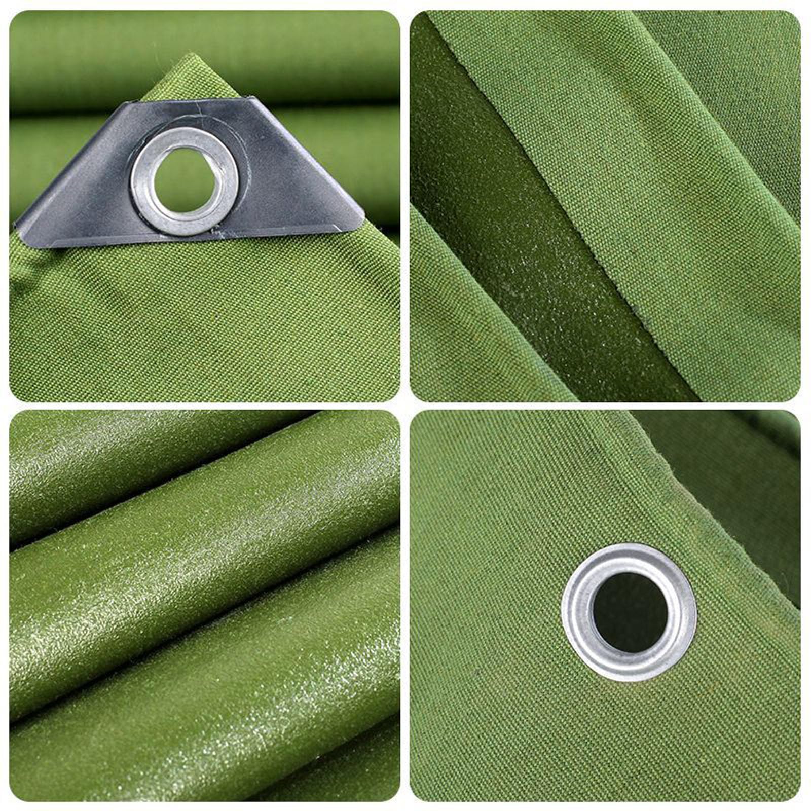 Lona Impermeable Reforzado con Ojales, Antidesgarro y Resistente a Rayos UV, para Muebles de Jardín, Muebles de Piscina, Cama Elástica, Coche (3x6 m)