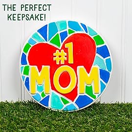 Creative Roots Paint Your Own 1 MOM Stepping Stone, Craft Kits for Kids, Ceramics to Paint, Ages 6+