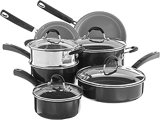 Cuisinart Advantage Ceramica XT Cookware Set, Medium, Black