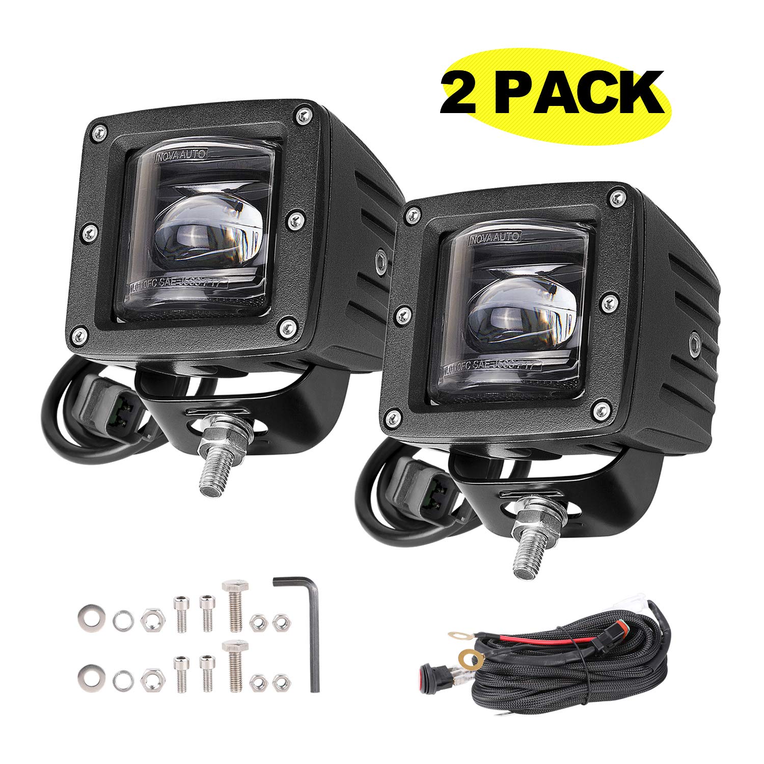 Buy SAE DOT Fog Light, AKD Part 3 Inch LED Fog Lights DOT Approved LED