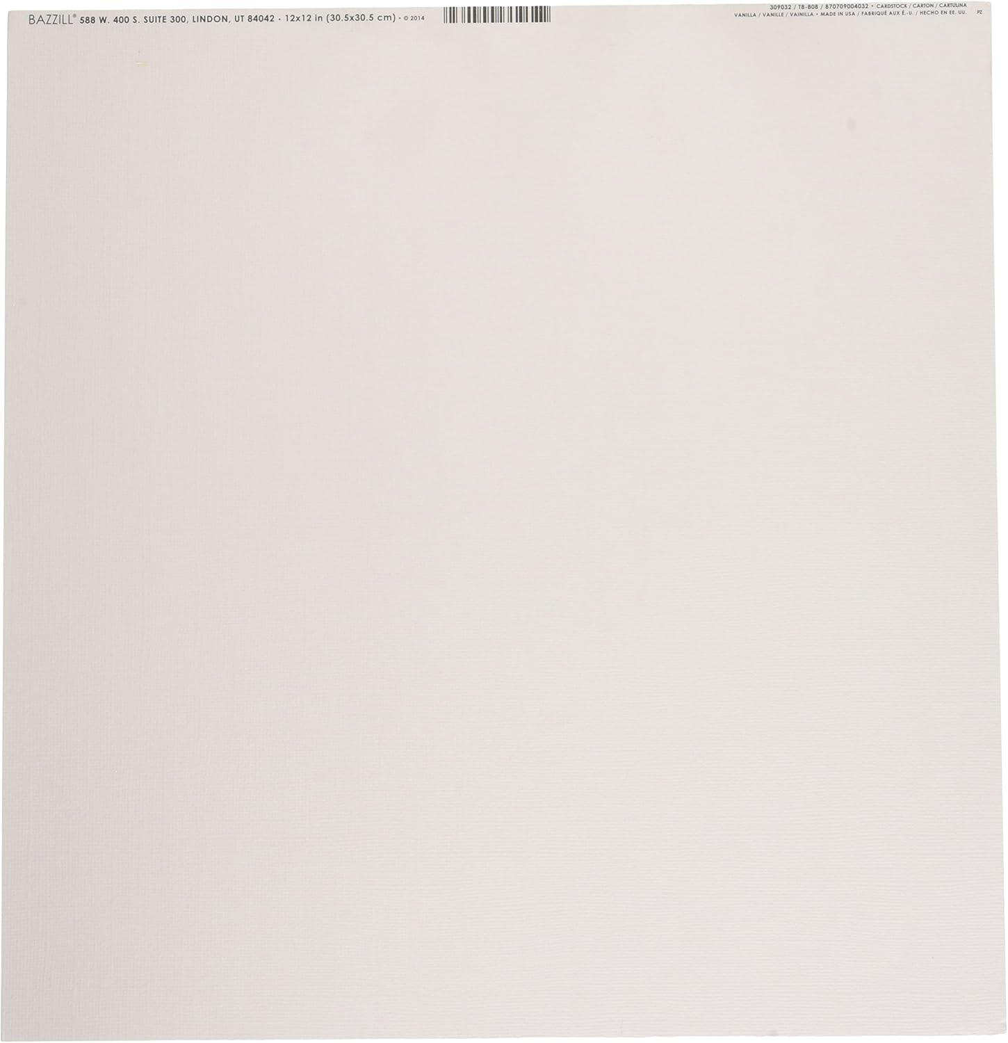 Artemio Bazzill papier cartonné 12x12 pouces Petalsoft/toile X 25 Posters Cuisin