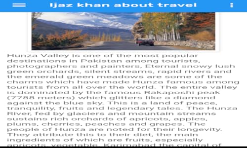 Ijaz khan about travel