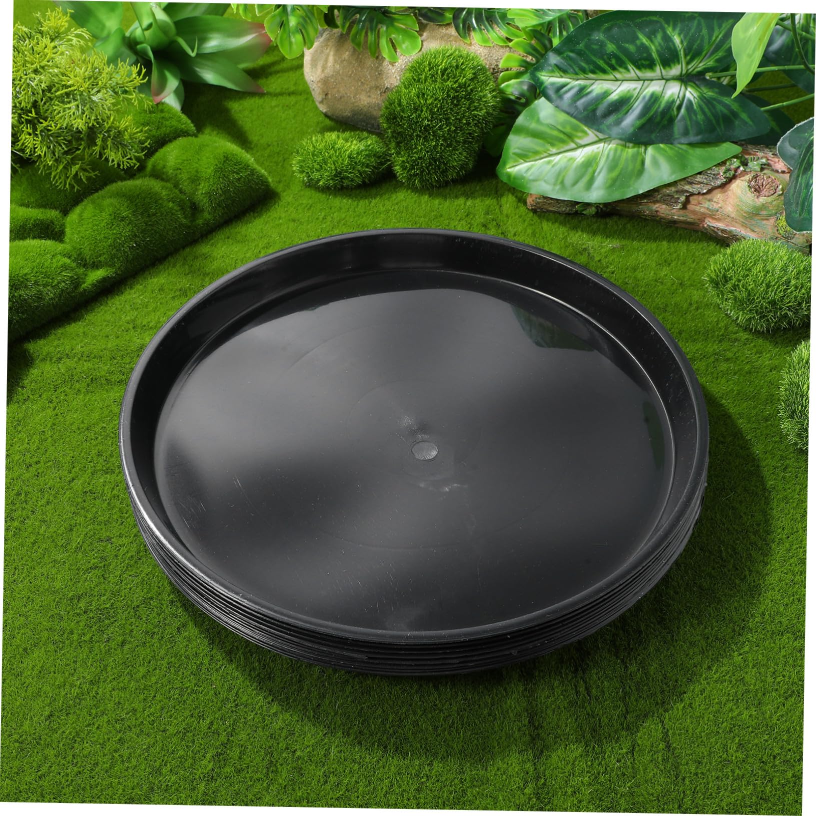 10piezas Platillos para Plantas Bandejas De Drenaje para Macetas Bandejas Redondas para Agua y Contenedores para Plantas De Jardín