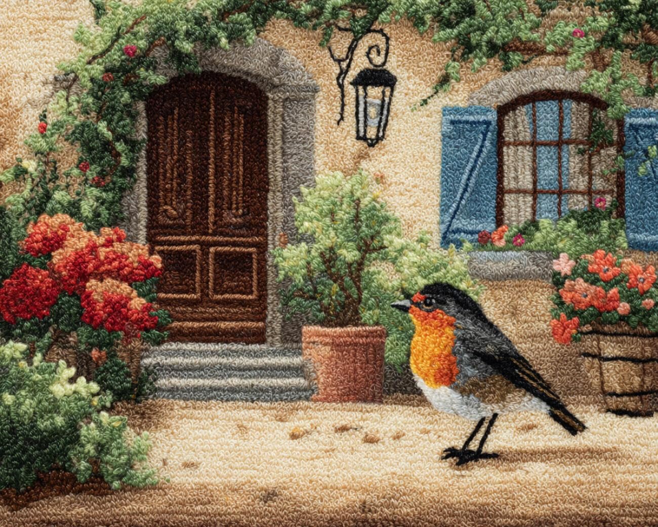 Ambattery Y Ambatter Carpet Latch Hook Kit Birds And Landscapes 85X115cm