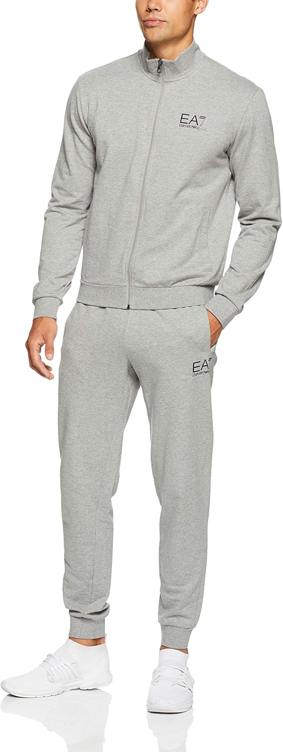 armani tracksuit grey