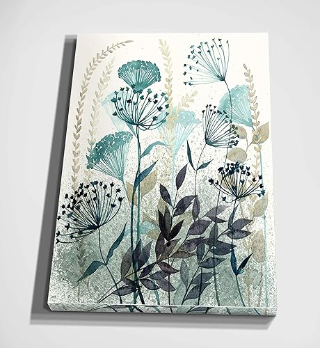 Miniatura 63 de Lienzo decorativo para pared, diseño de guisantes dulces azules I