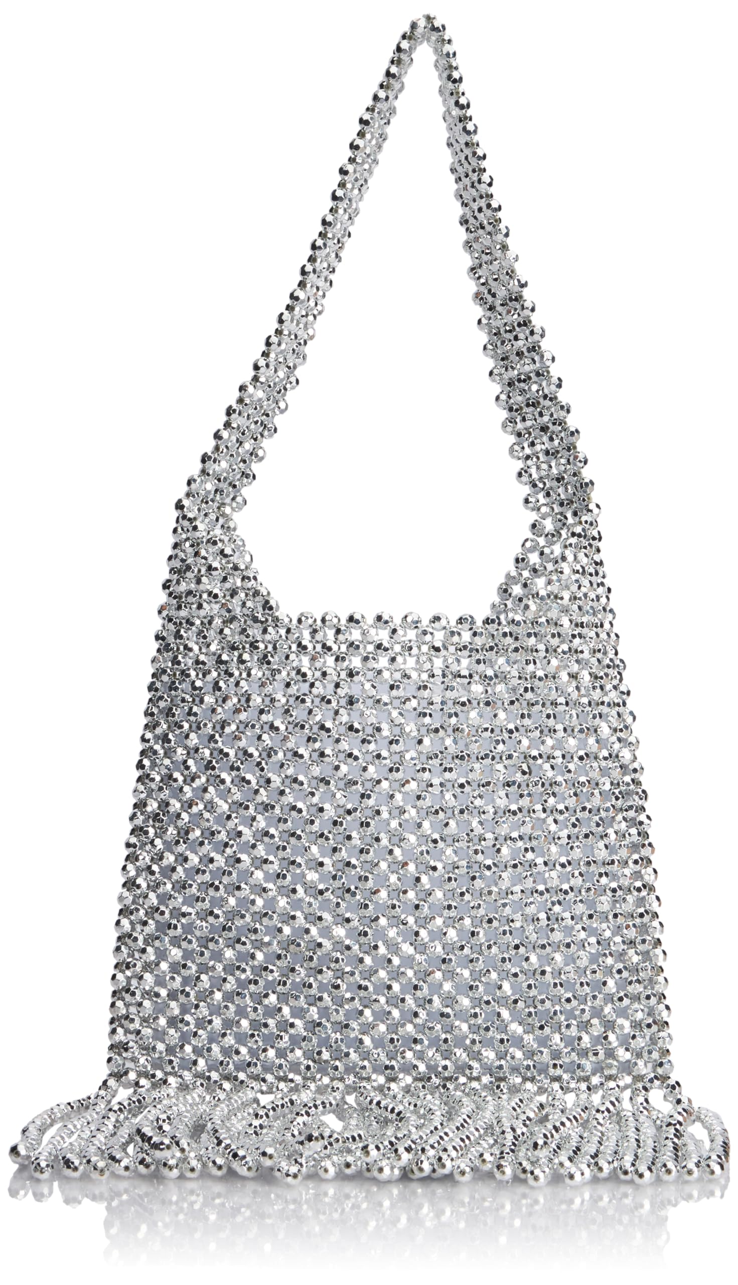 FELIPA Women's Handbag Bag Clutch, Silver, One Size