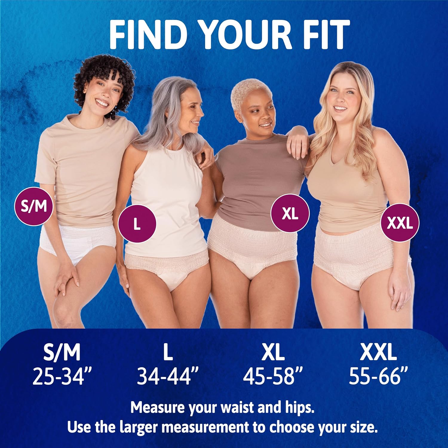 Tena Sensitive Care Underwear for Women Maximum, Adult Diaper, Postpartum and Bladder Leakage, L, 20 Count, Better Fit