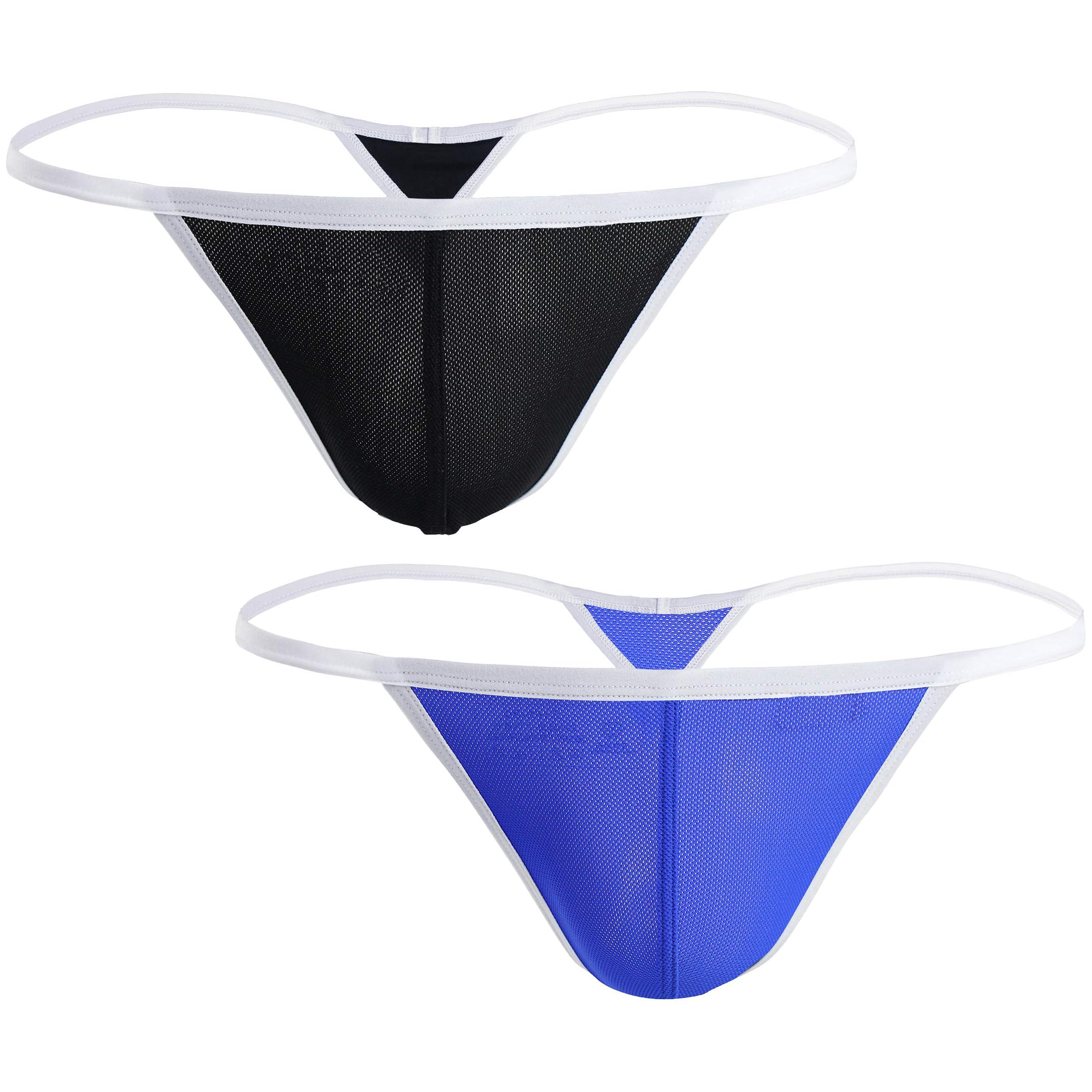 Men's Open Front Combo Briefs | G-String Design | Night Underwear | Lightweight & Breathable Innerwear Pack of 4-image-47