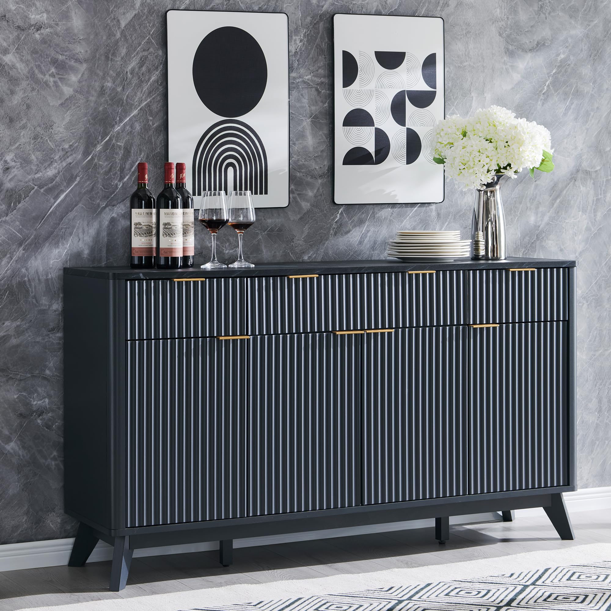 T4TREAM Large Buffet Sideboard Cabinet