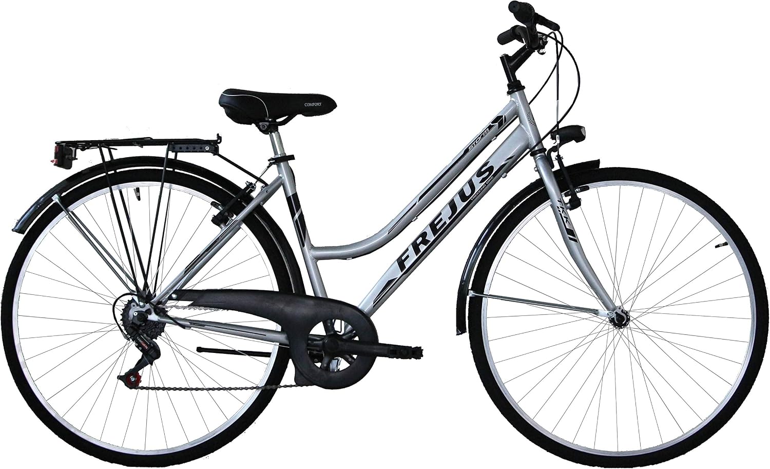 Frejus, City Bike Donna Women's, Argento, L : Sport e tempo libero